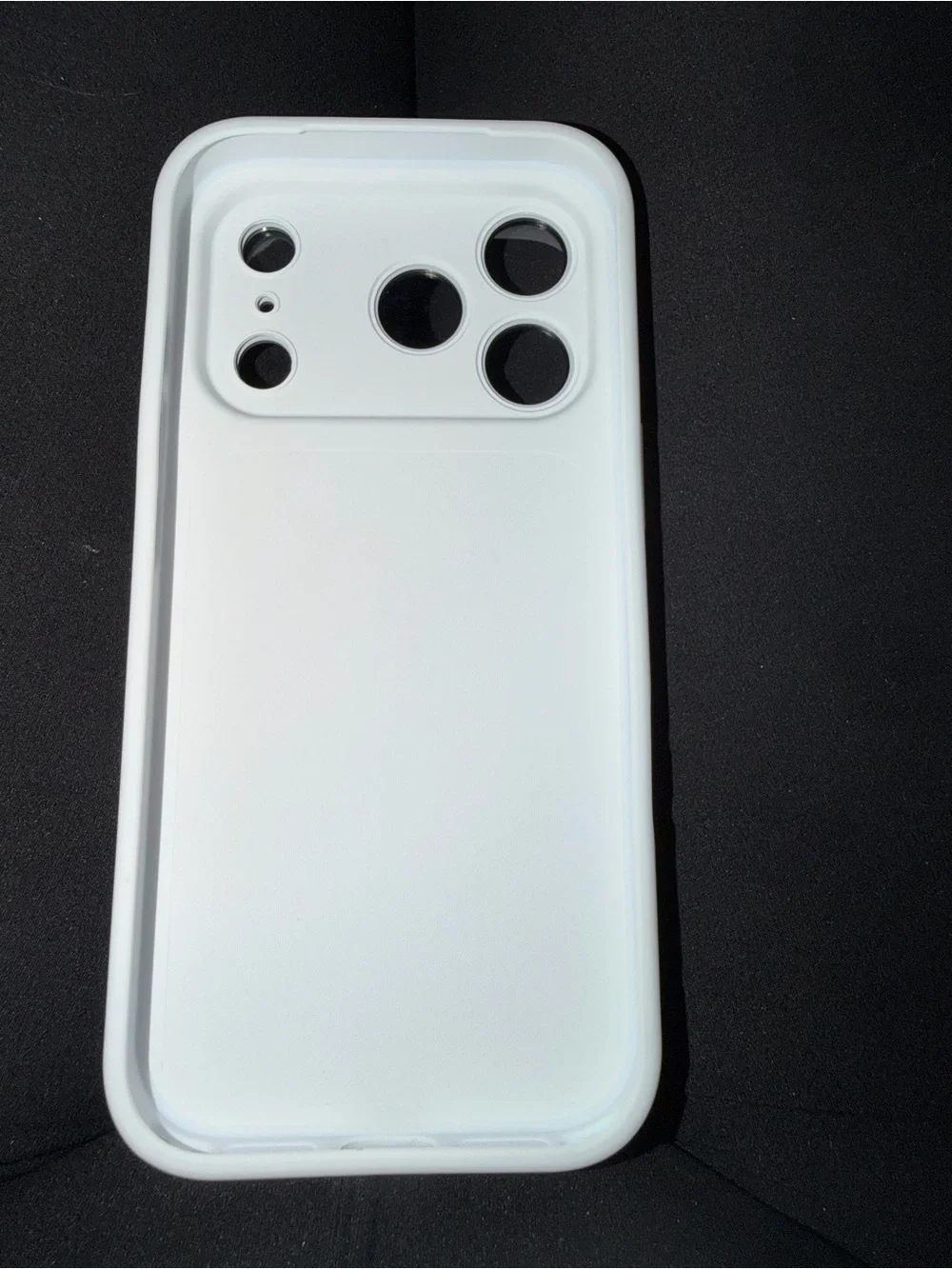 NEW White Iridescent Shell iPhone 17 Pro Case. Hard case. Soft edges.